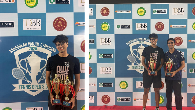 BITS Goa Tennis Team at the Bandodkar Open