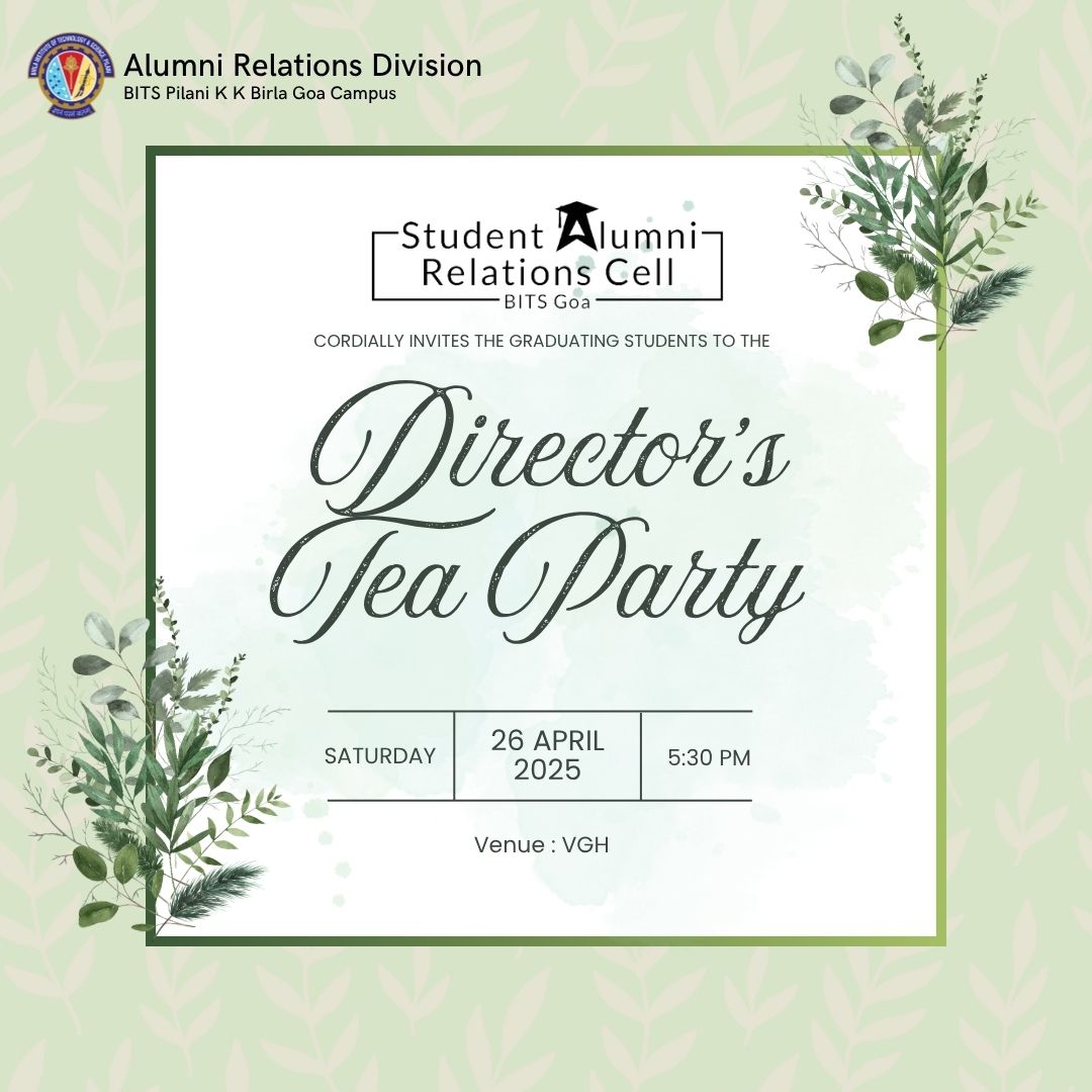 Directors Tea Party, Sem 2 2025
